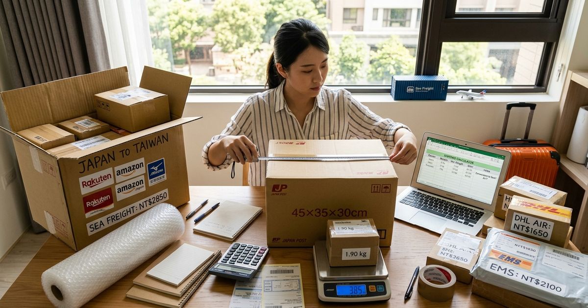 日本網購時運費怎麼計算?材積與合箱省錢指南